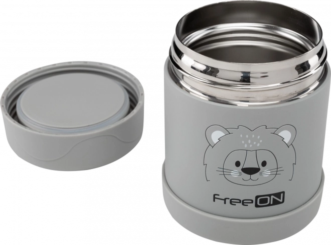 Stainless Steel Thermal Food Jar - Grey