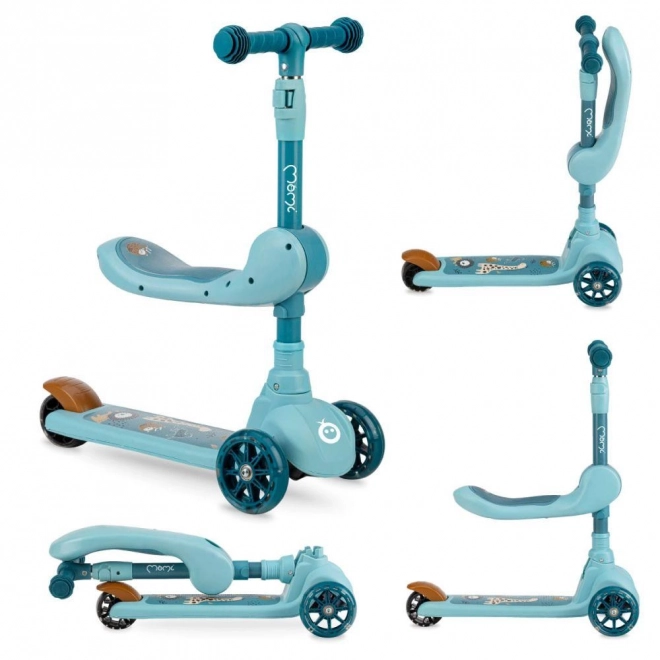 MoMi Kiuru 2-in-1 Balance Scooter Blue