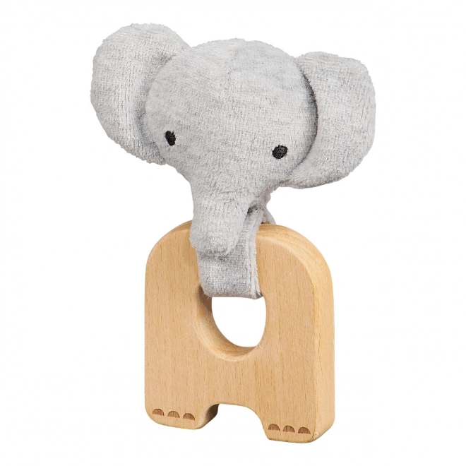 Petit Collage Elephant Teether