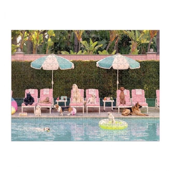 Galison kétszínes puzzle kutyák a Beverly Hills Hotelben 500 darabos