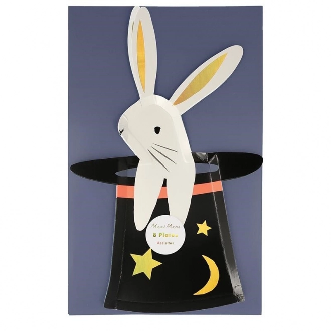 Rabbit in a Hat Party Plates