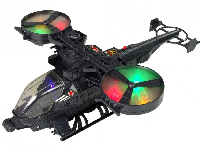 Large Military Helicopter with Lights and Sound Effects