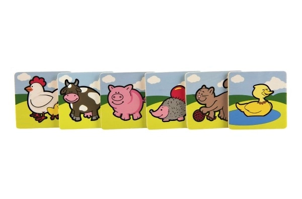 My First Animals Wooden Memory Game