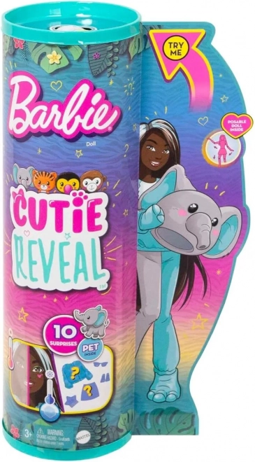 Barbie Cutie Reveal Jungle Series Elephant Costume Doll