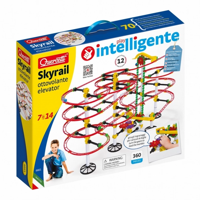 Quercetti Skyrail Marble Run with Elevator