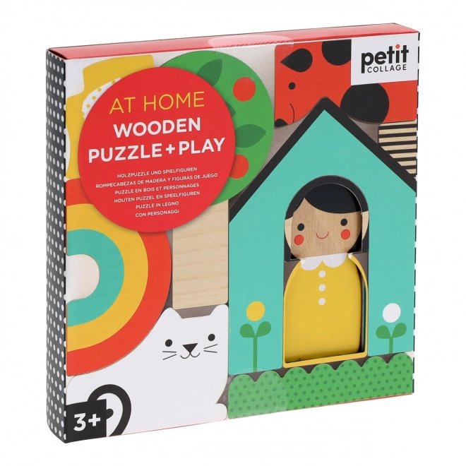 Colorful Wooden House Puzzle