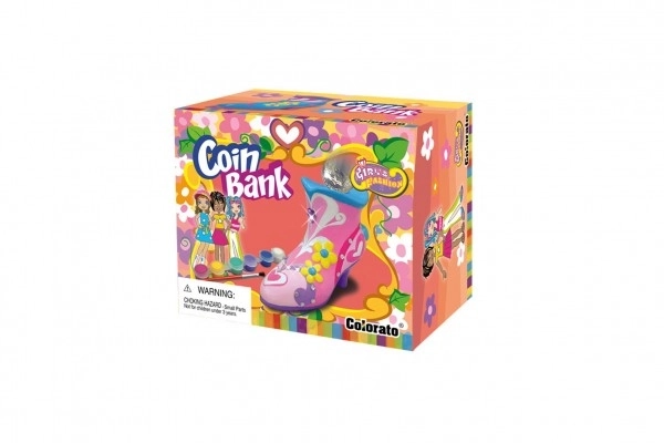 Creative Piggy Bank Set for Painting - Shoe with Accessories