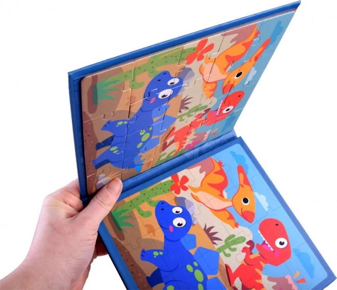 Magnetic Dinosaur Puzzle Book