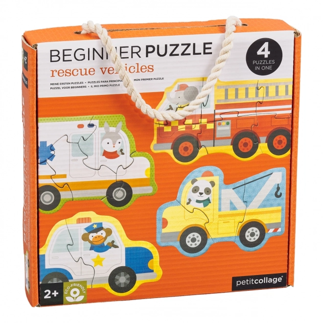 Rescue Vehicle Puzzle Set by Petit Collage