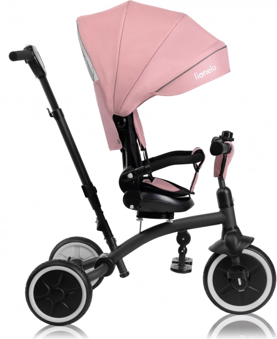 2-in-1 Children's Tricycle by Lionelo - Tris Plus Model in Pink Rose