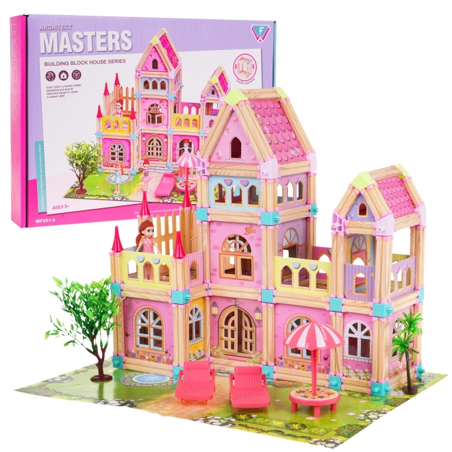 Wooden Princess Castle Building Blocks