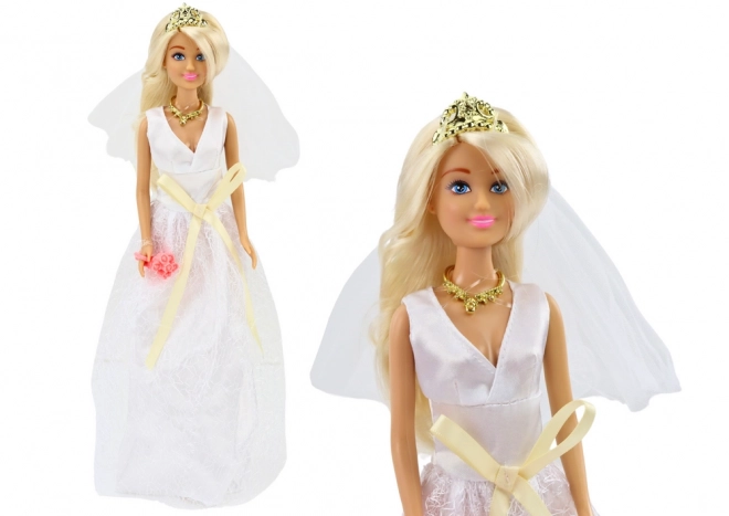 Anlily Bride Doll with Wedding Dress