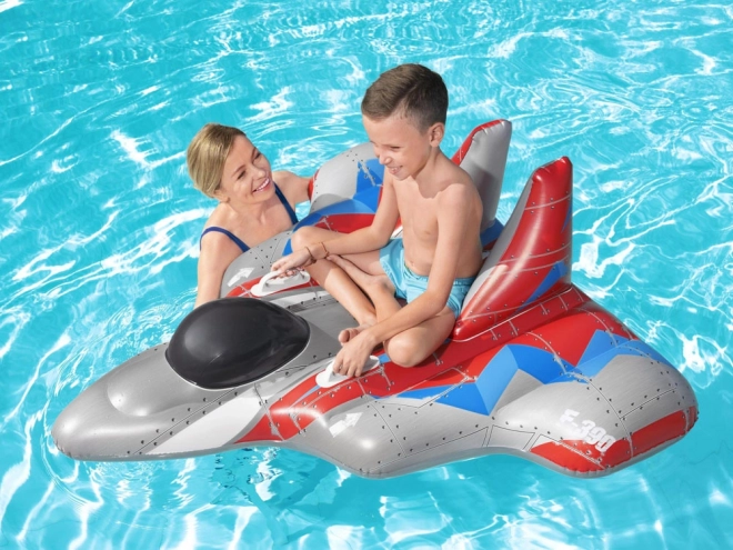 Inflatable Space Racer Pool Float with Handles