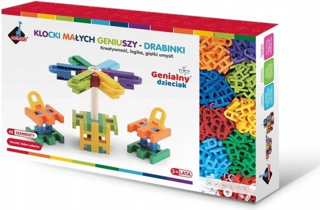 Oktató térbeli építőkészlet – 62 darab