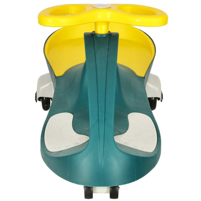 Gravity Ride-On Toy with LED Wheels in Green and Yellow