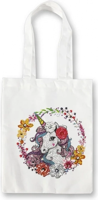 Grafix Diamond Painting Unicorn Canvas Tote Bag