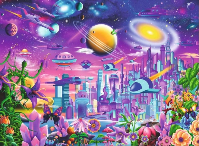 Puzzle Space City XXL 200 Pieces by Ravensburger