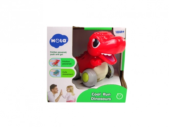 Dinosaur On Wheels Red T-Rex Figure