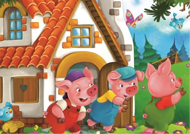 Art Puzzle Three Little Pigs Jigsaw Set