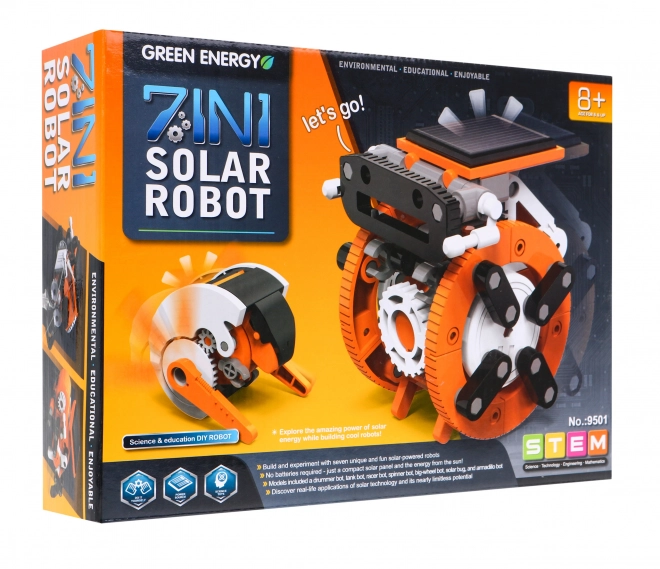 7-in-1 Solar Robot Building Kit for Kids 8+