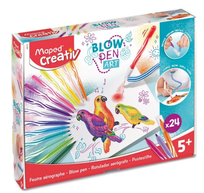 Maped Blow Pens Set 24 Colors