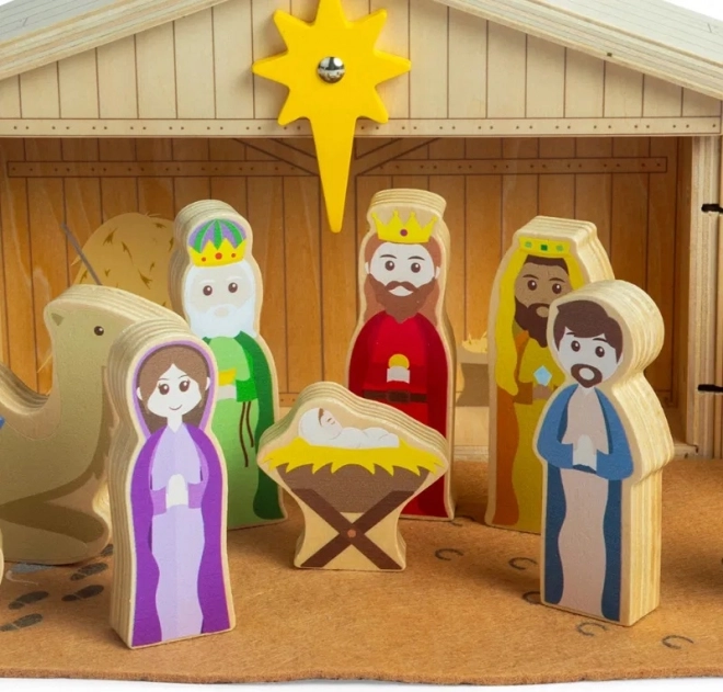Bigjigs Toys Wooden Christmas Nativity Scene
