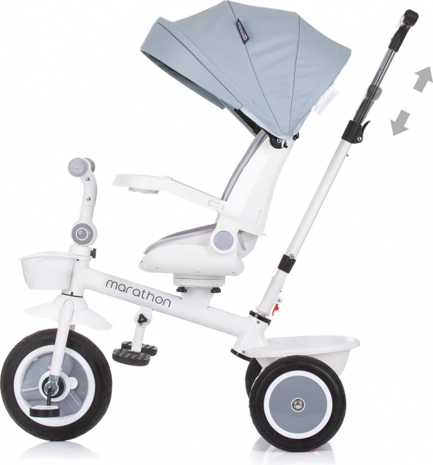 Chipolino Marathon 2-in-1 Tricycle with Canopy Ash Grey