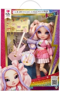 Rainbow High Junior fashion doll Bella with bass guitar
