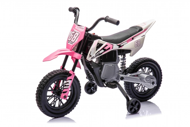 Pink Children's Motorbike with Audio Panel and EVA Wheels