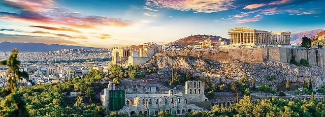 Acropolis, Athens Panoramic Puzzle 500 Pieces