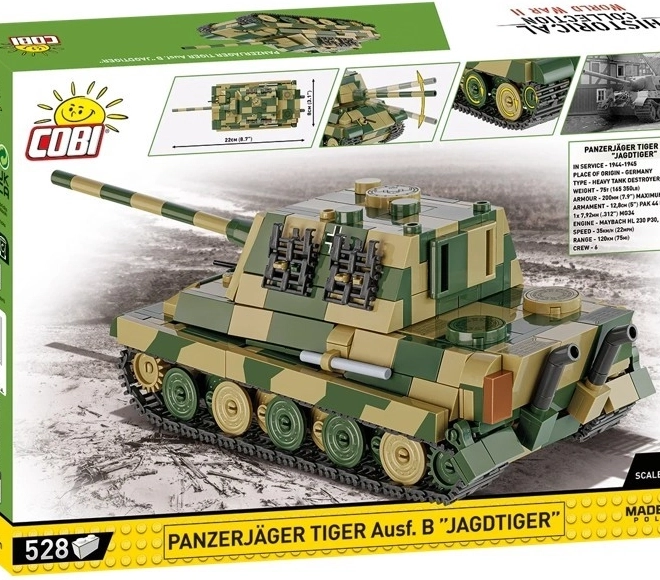 Konstruktiós készlet Tank Panzerjäger Tiger Ausf. B Jagdtiger