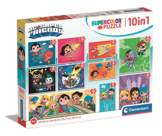 Dc Comics 10-In-1 Puzzle Set