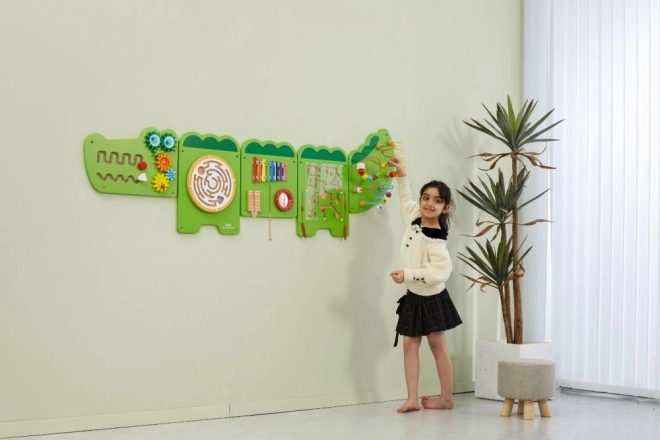 Large Wall Panel Puzzle Crocodile