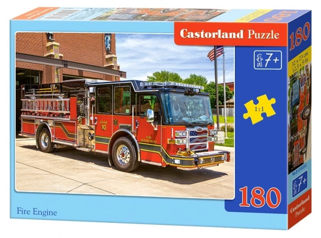 Colorful Fire Engine Puzzle for Kids