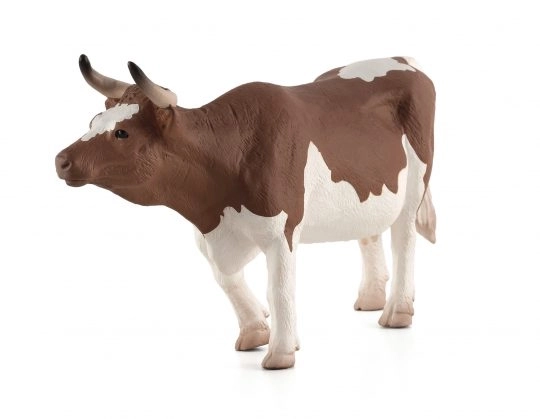 Realistic Mojo Simmental Cow Figure