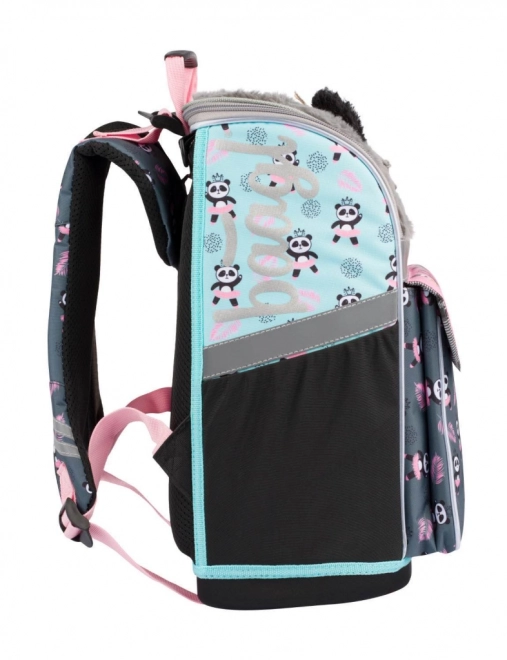 Baagl School Set Zippy Panda: Backpack, Pencil Case, Bag