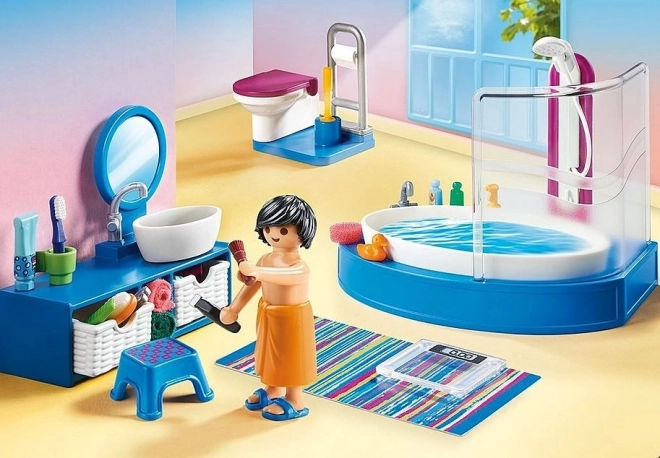Bathroom with Bathtub Playmobil Dollhouse