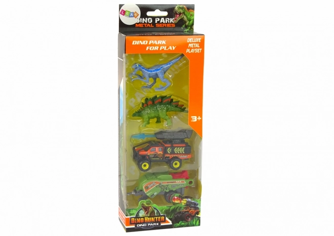 Dinosaur Adventure Set with Rocket Vehicle