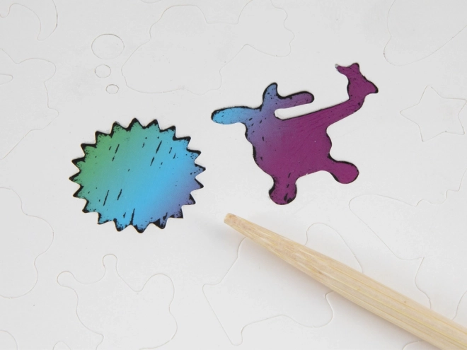 Glitter Scratch Art Animals Set