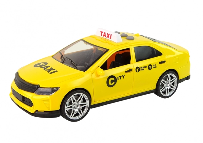 Yellow Taxi Toy Vehicle with Lights and Sounds