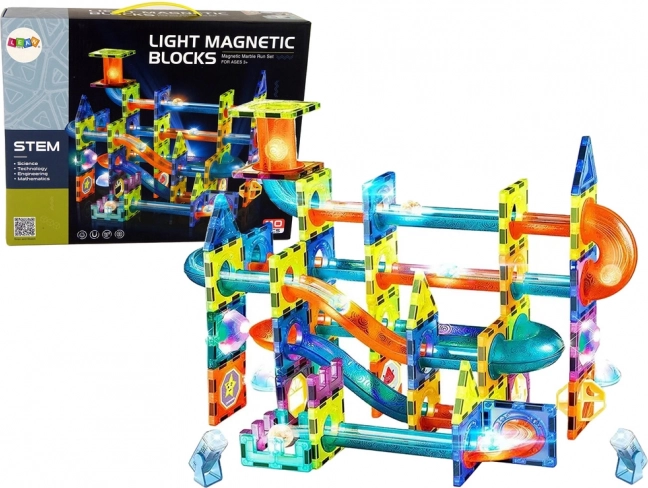 Magnetic Marble Run Assembly Set