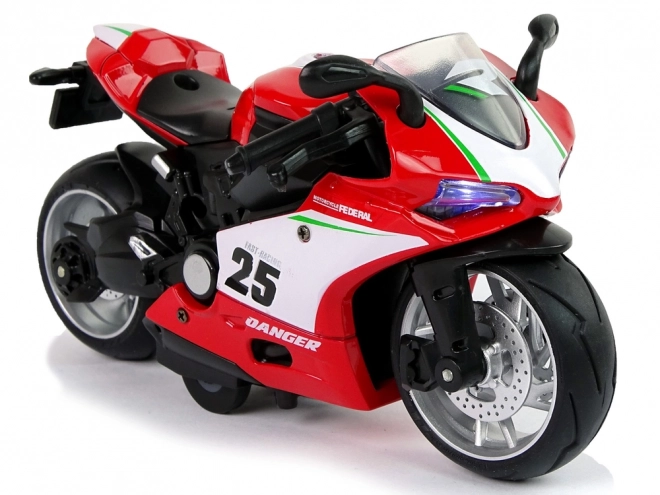 Sport Motorcycle with Pull-Back Function