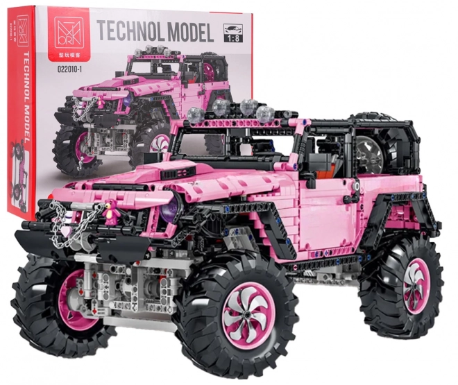 Pink Offroad Building Blocks Set