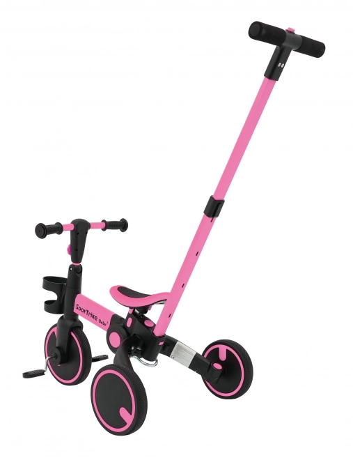 Happy Bike 3-in-1 Pink Tricycle