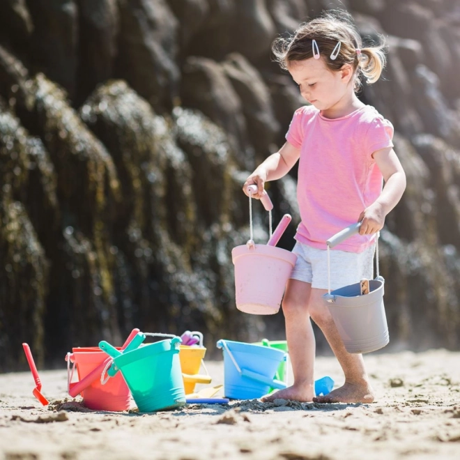 Silicone Beach Bucket by Bigjigs Toys - Red