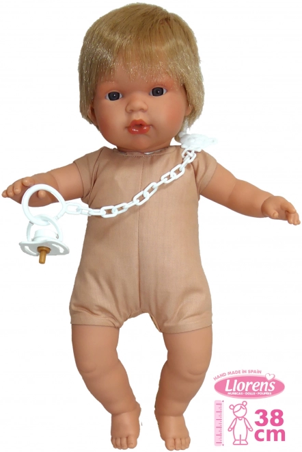 Sasha Crying Baby Doll with Sounds 38 cm by Llorens