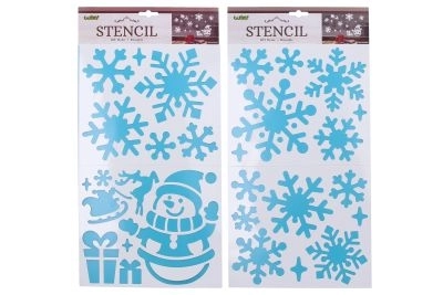 Christmas Snow Decor Stencils