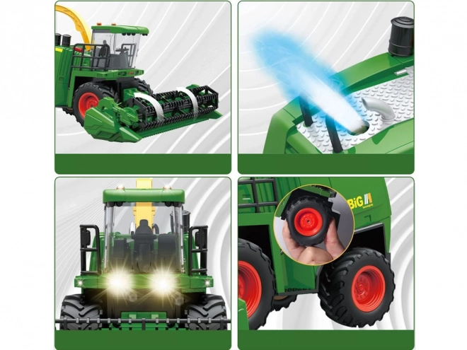 Remote Controlled Harvesting Machine with Smoke and Sound Effects