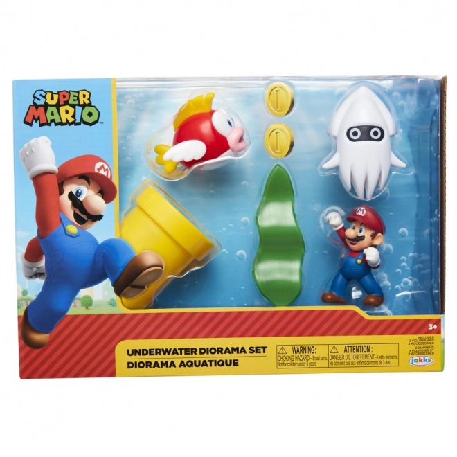 Set di figurine Super Mario Diorama 6 cm