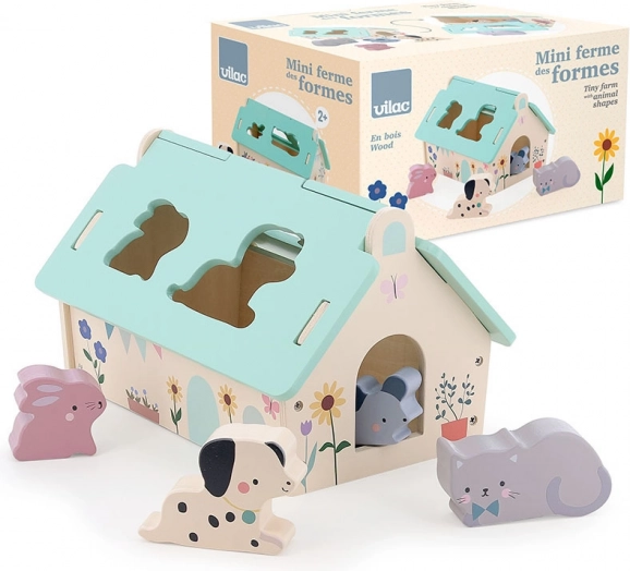 Vilac Wooden Sorting House for Animals